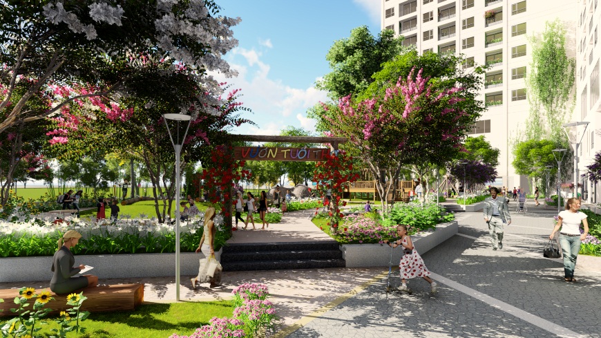 tiện ích chung cư thăng long green city kim chung